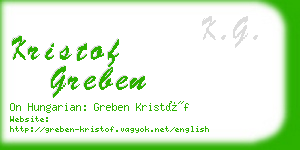 kristof greben business card